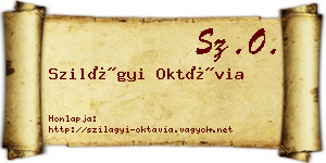 Szilágyi Oktávia névjegykártya